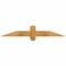 Ekena Millwork Eugene Rough Sawn Timber Gable Bracket, Western Red Cedar, 48"W x 8"H x 4"D x 4"F, 4/12 Pitch GBW048X08X0404EUG00RWR - alternate 1